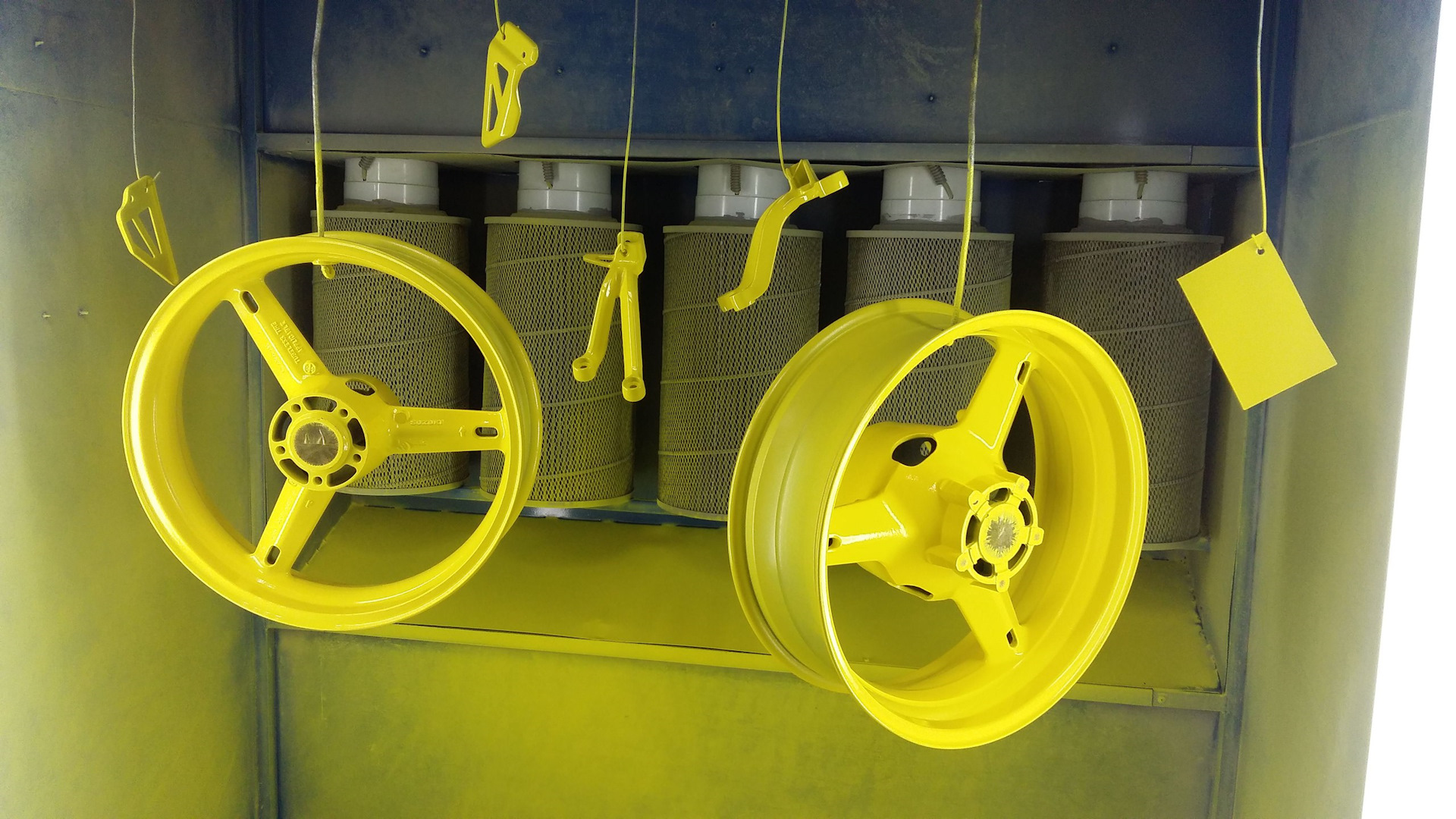 powder coating wheels